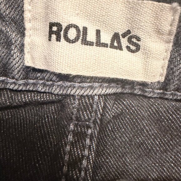 🖤 Rolla’s “Elle” Super High Rise Relaxed Jeans in Washed Black (Size 30) - Picture 8 of 10